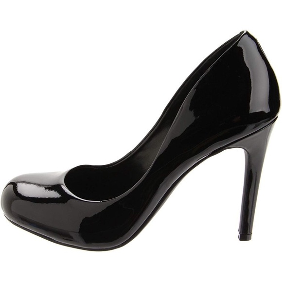 Jessica Simpson Black Patent Calie Round Toe Pump, Women's Size 5.5 - Picture 7 of 16